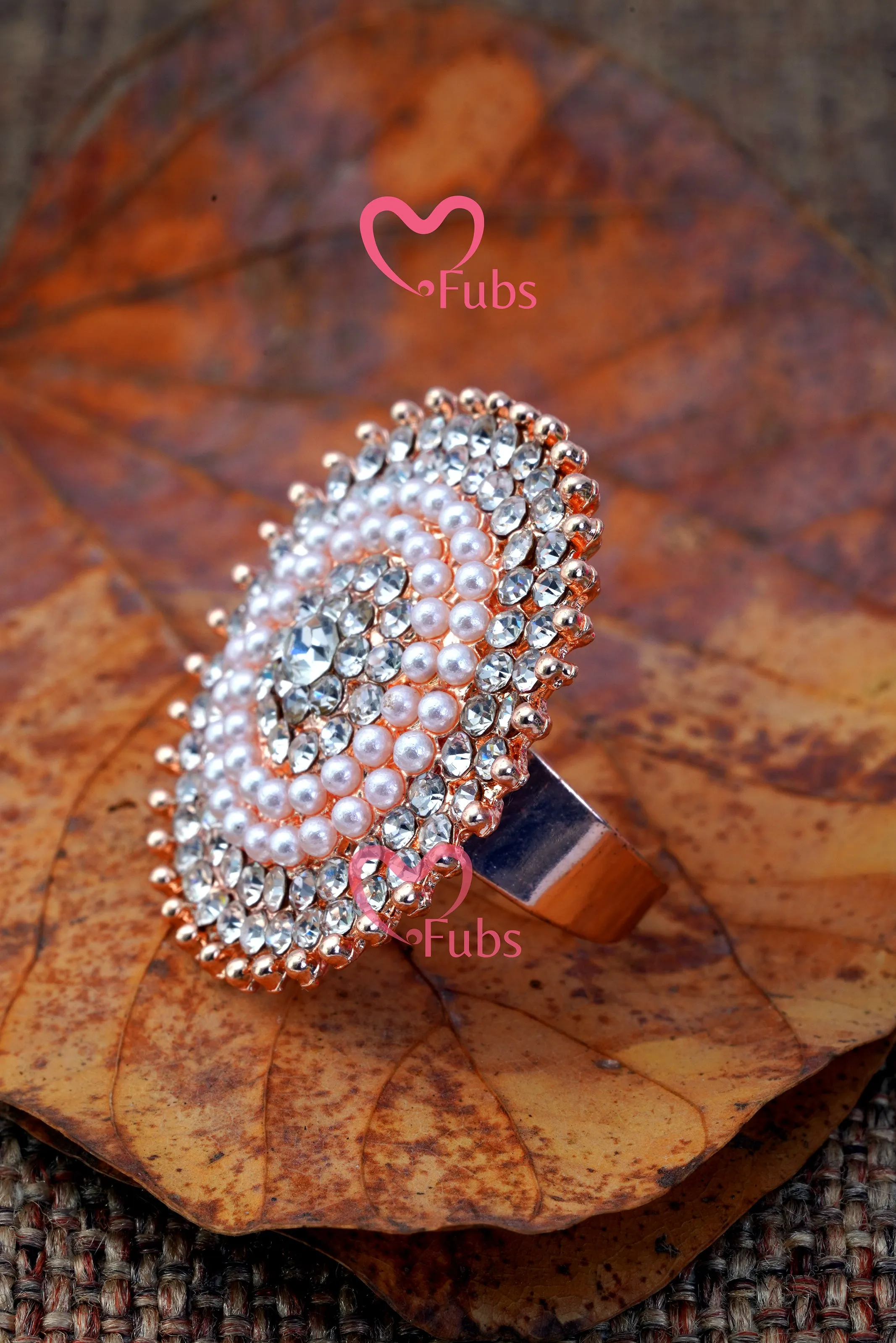 Glamorous Pearl with Stone Accent Ring