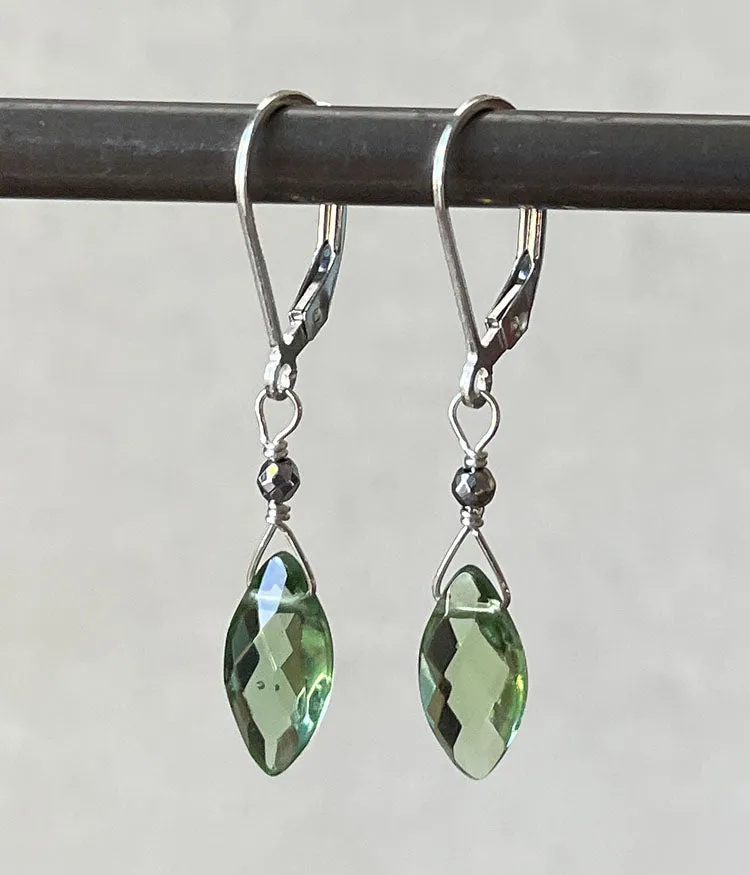 Glass Teardrop Earrings