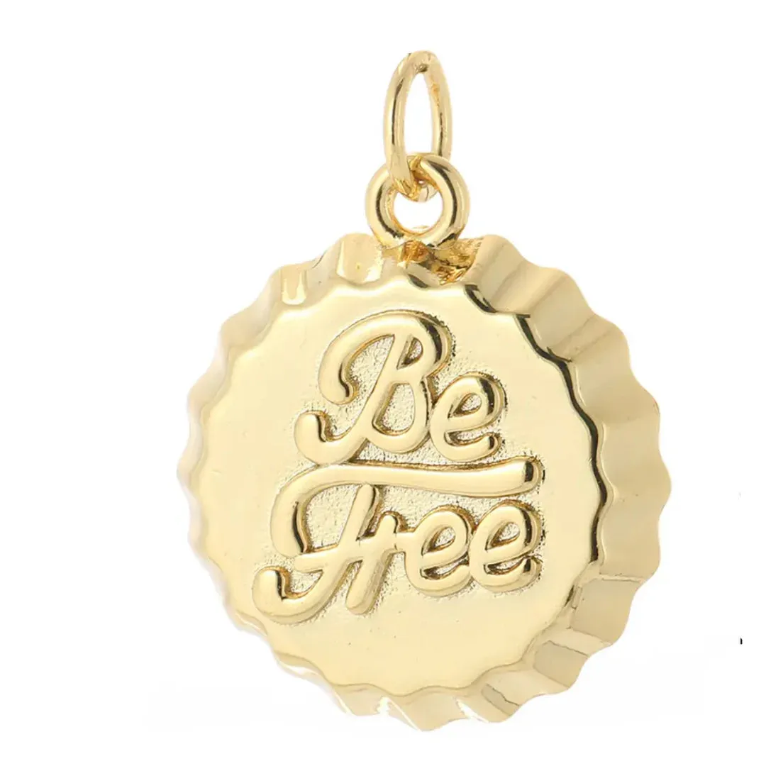 Gold Be Free Charm