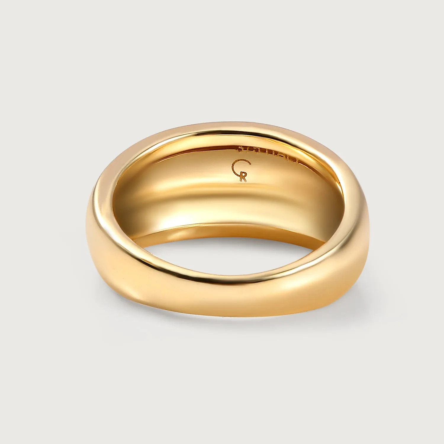 Gold Dome Ring in 9K Gold