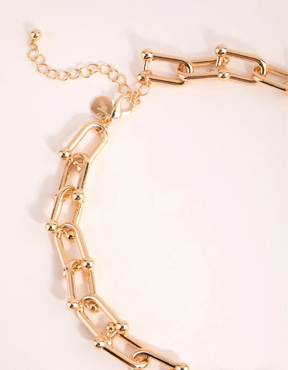 Gold Hardware Link Necklaces