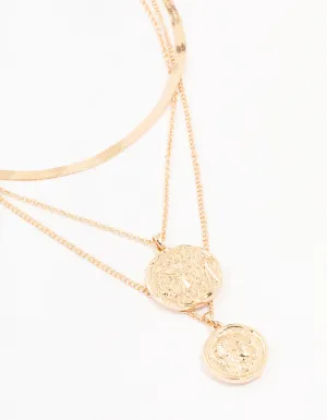 Gold Layered Coin Necklace