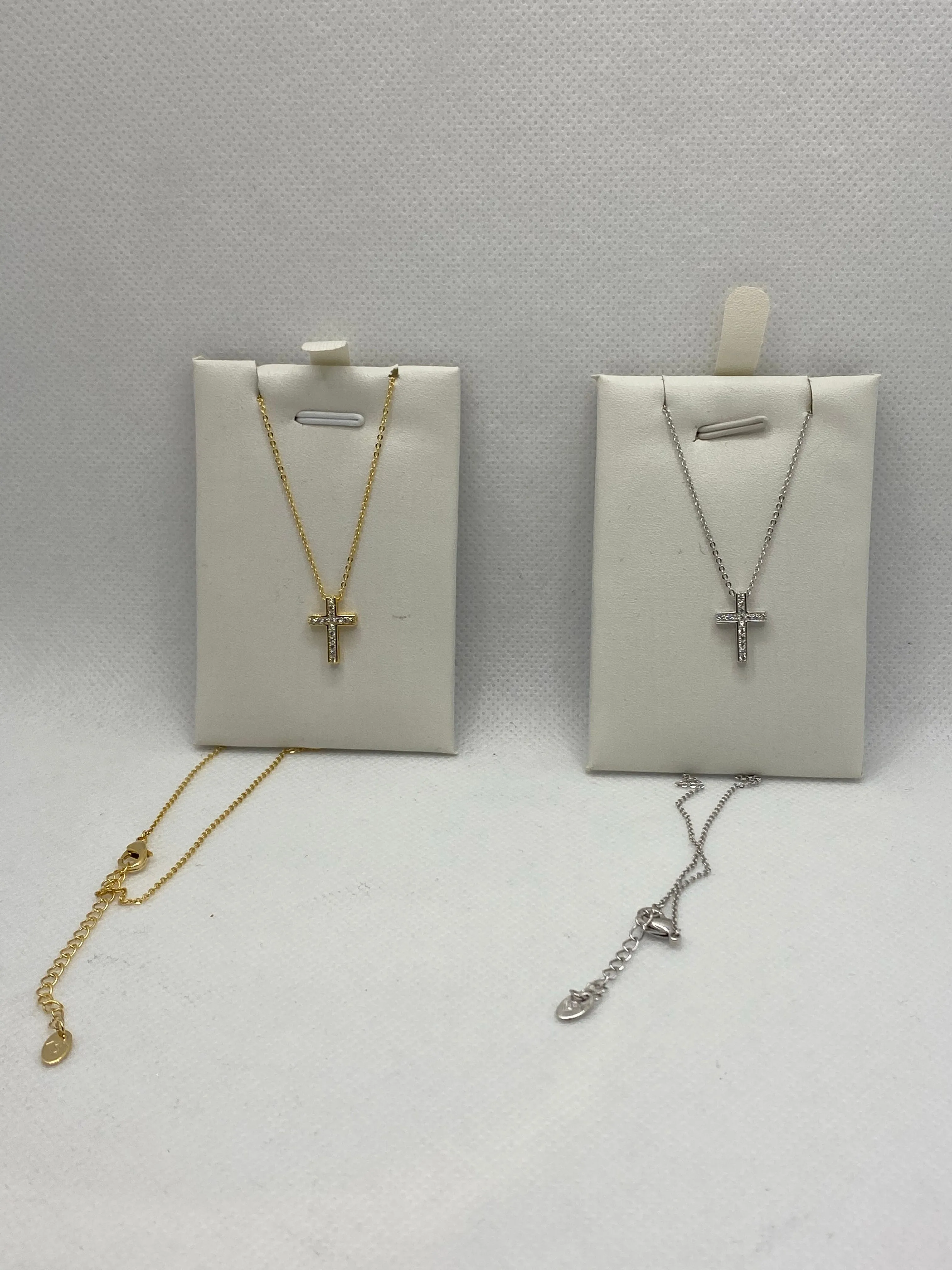 Gold plated cross necklaces