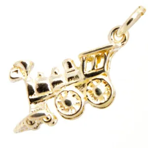 Gold Small Train Charm