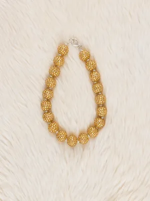 Gold Sparkle Bubble Necklace