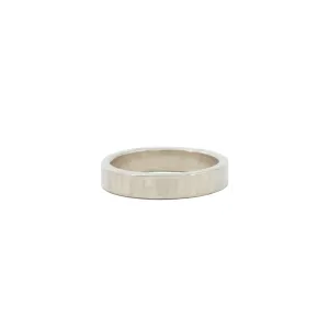 Hammered 4mm Sterling Silver Wedding Band