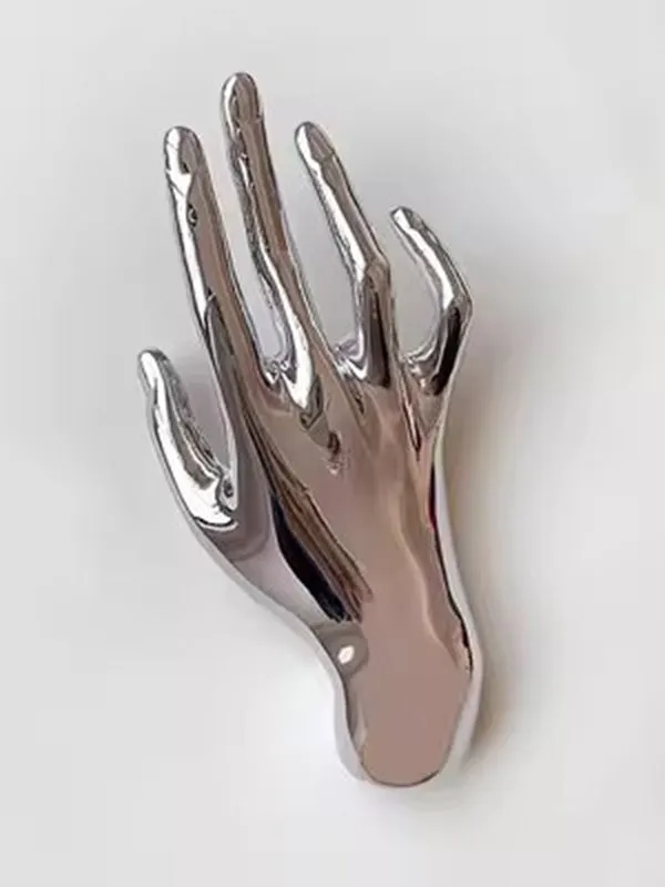 Hand Brooch - Silver