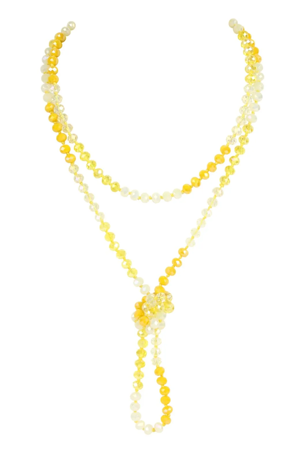 Hdn2496 - Multi Tone Glass Beads Necklace