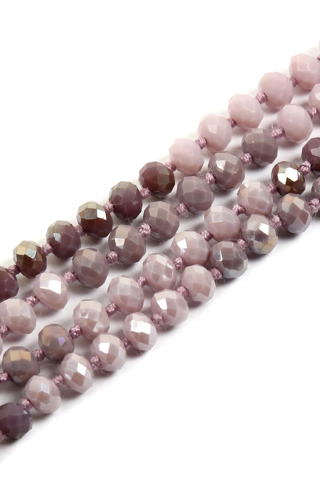 Hdn2496 - Multi Tone Glass Beads Necklace