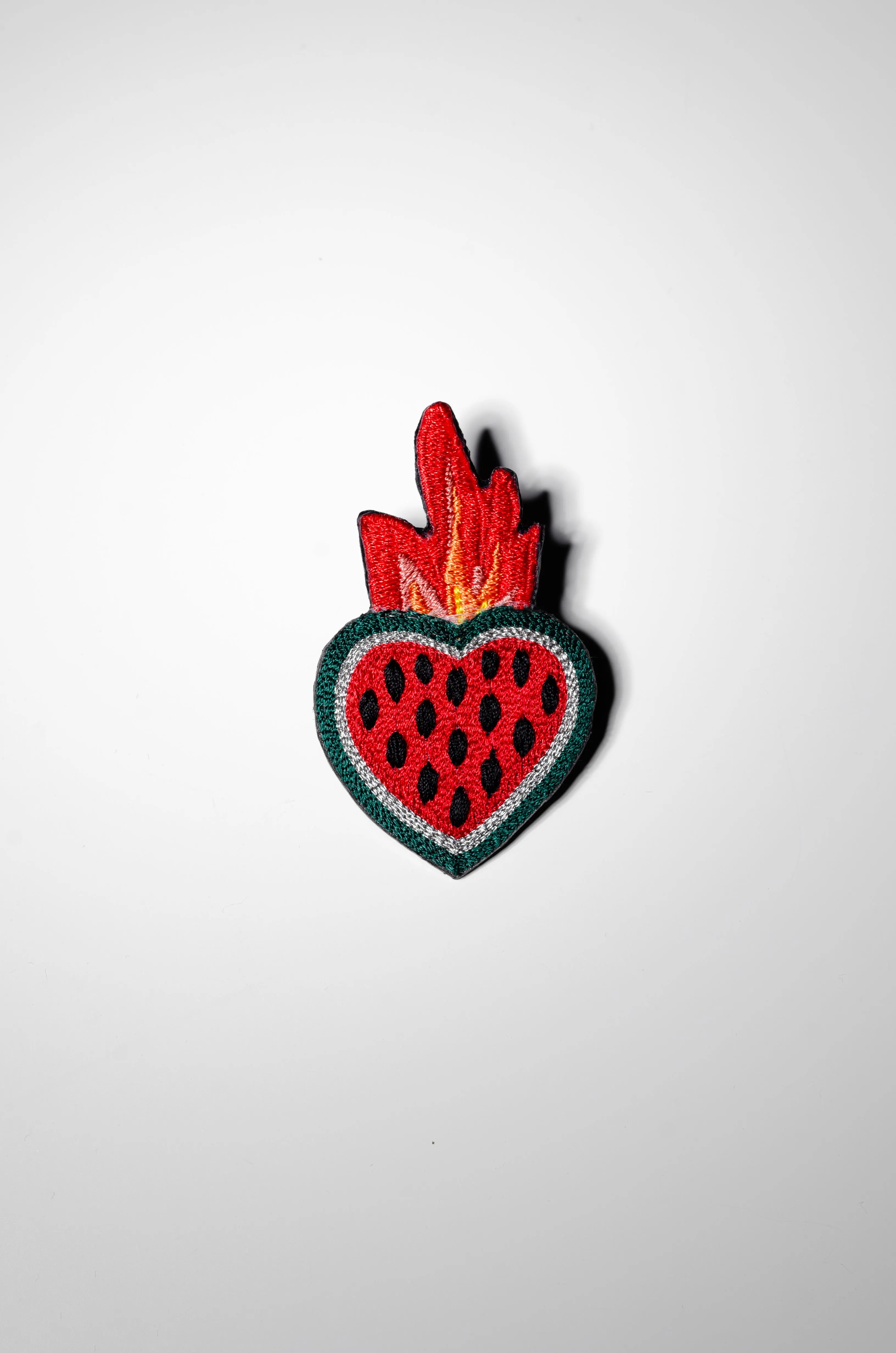 Heart of Fire Watermelon Brooch