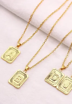 Initial Gold Necklace