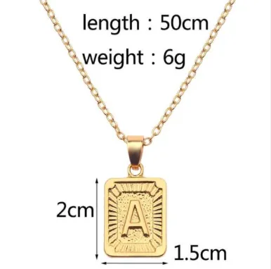 Initial Gold Necklace