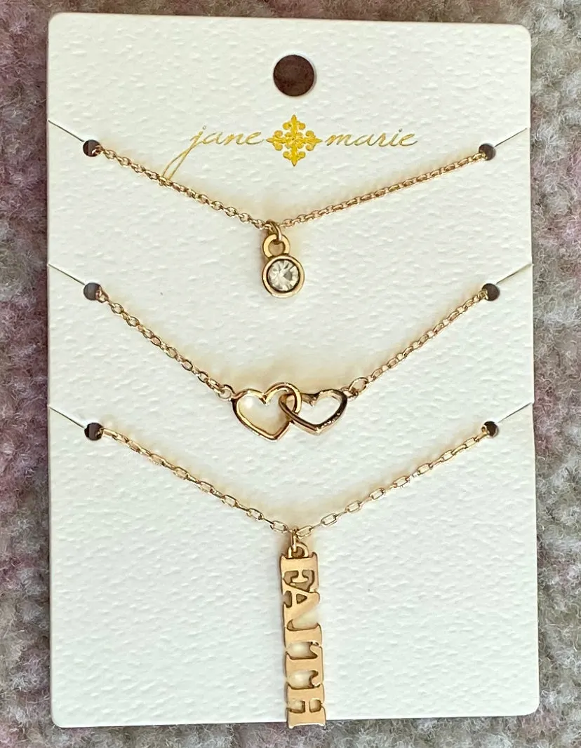 JM Trio Necklaces