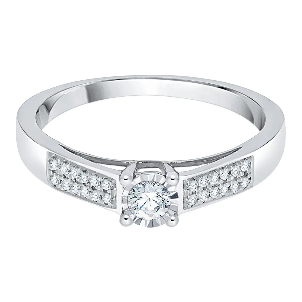 KATARINA 1/5 cttw Diamond Engagement Ring