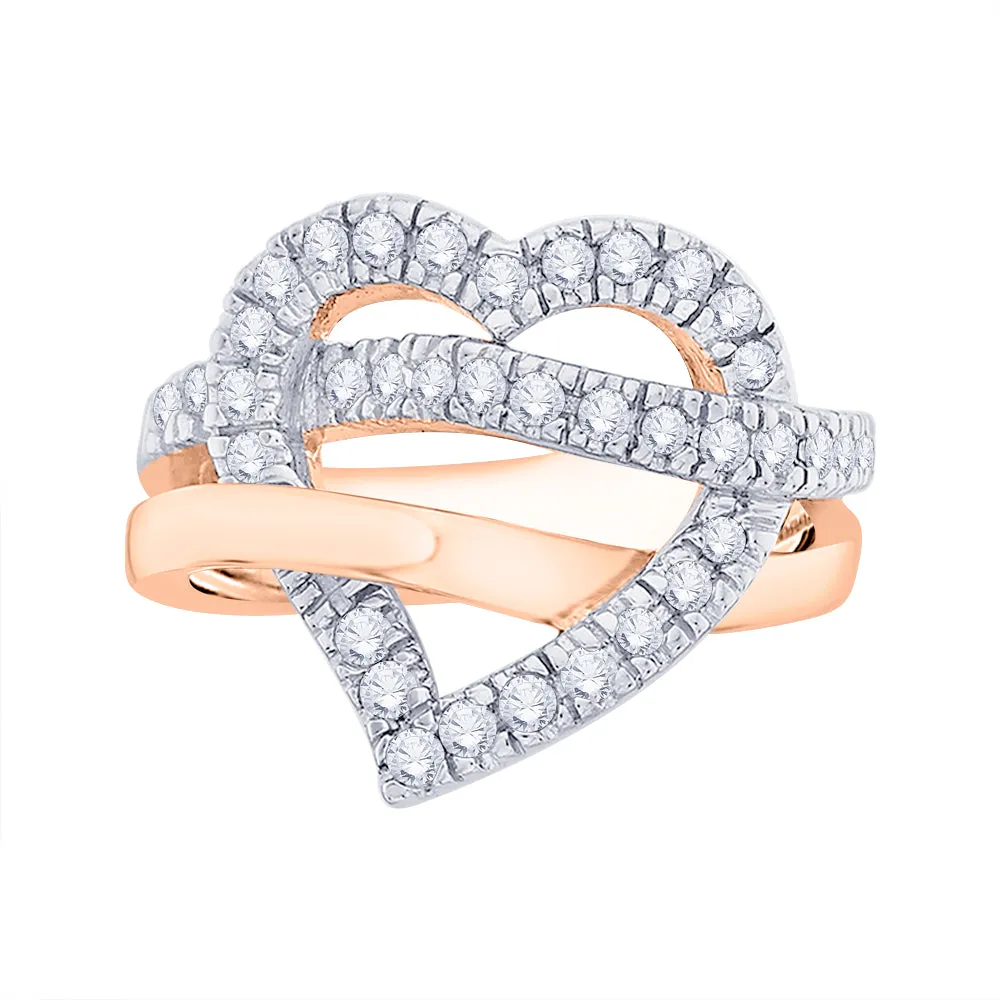 KATARINA Diamond Fashion Heart Ring (5/8 cttw)