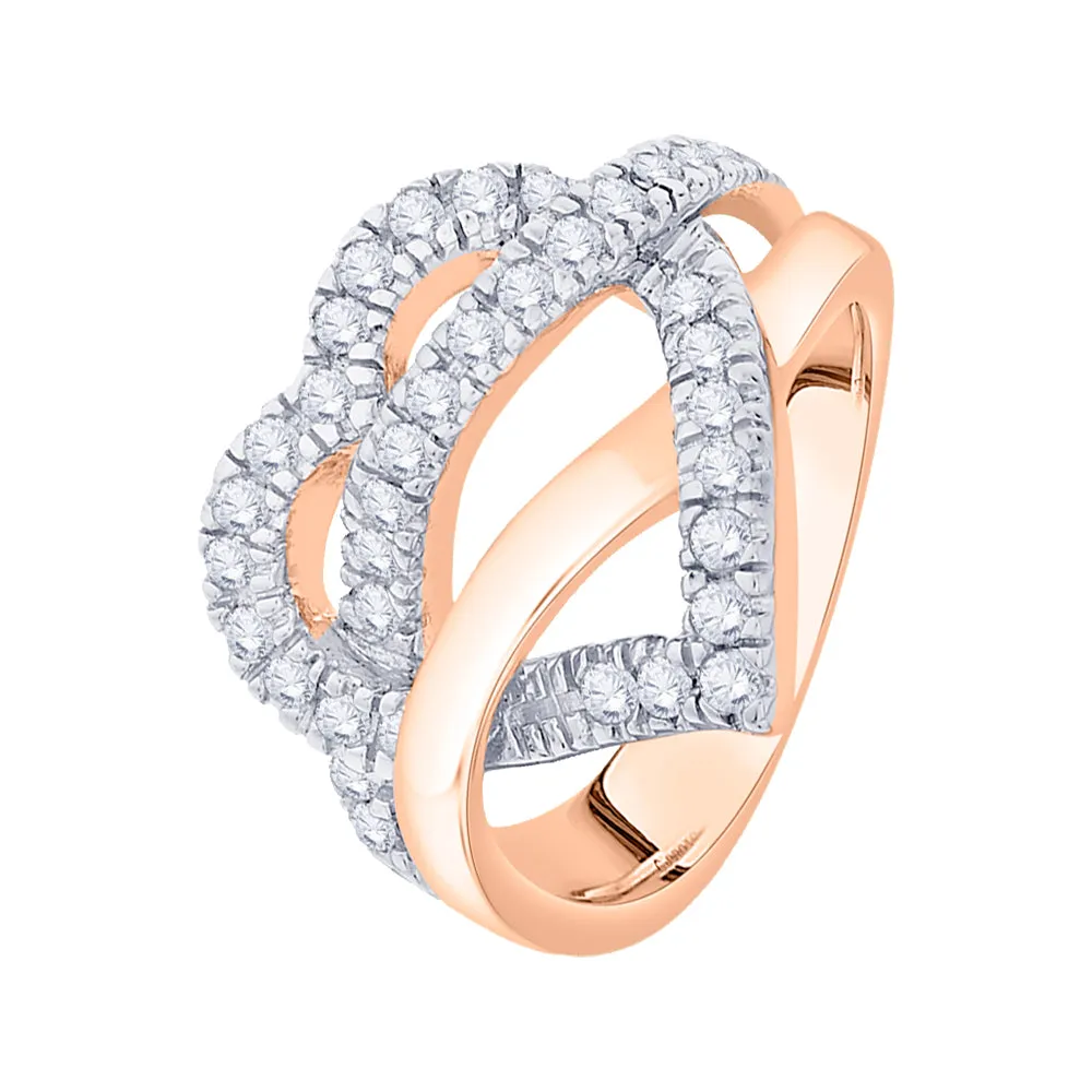 KATARINA Diamond Fashion Heart Ring (5/8 cttw)