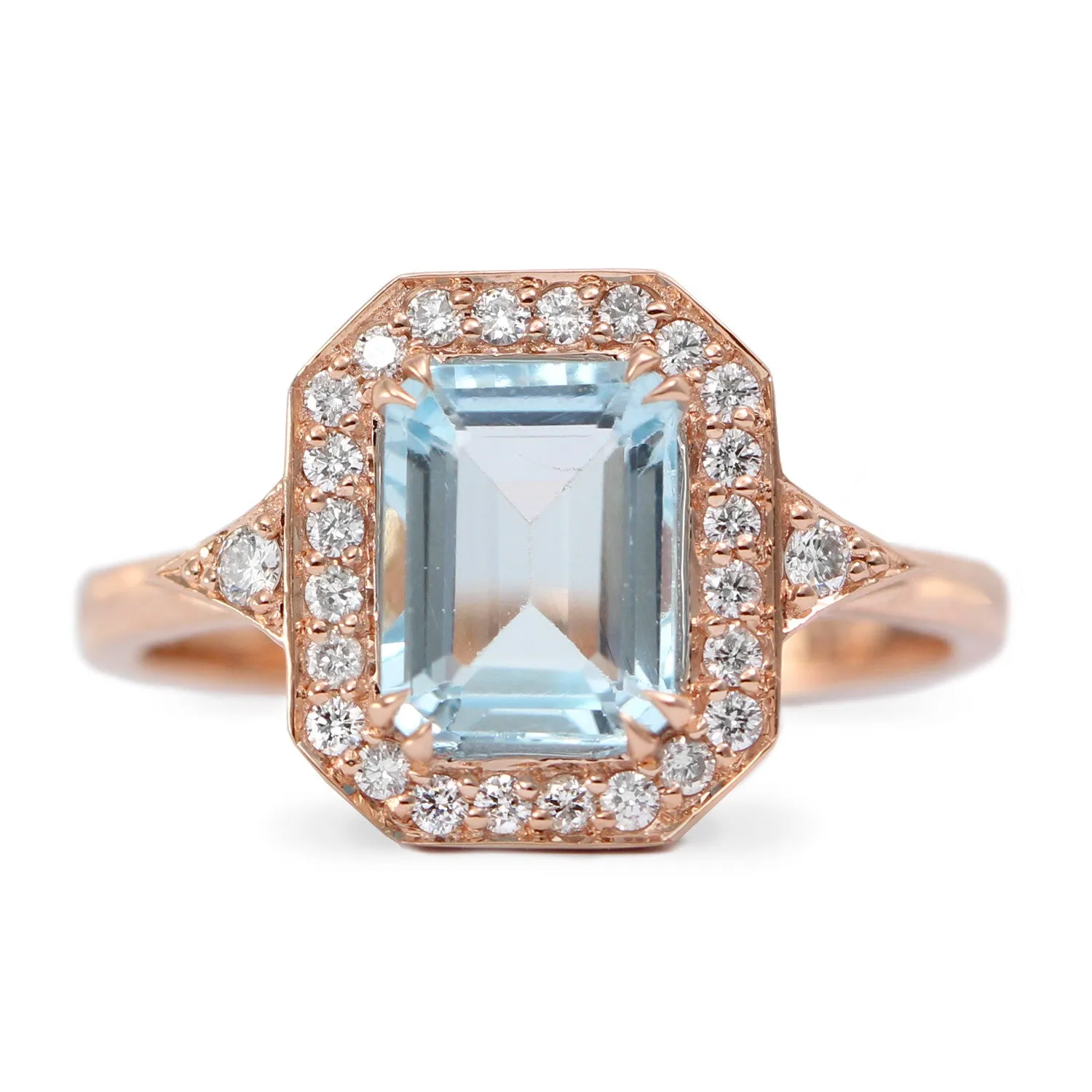 Katerina Gold Ring With Aquamarine