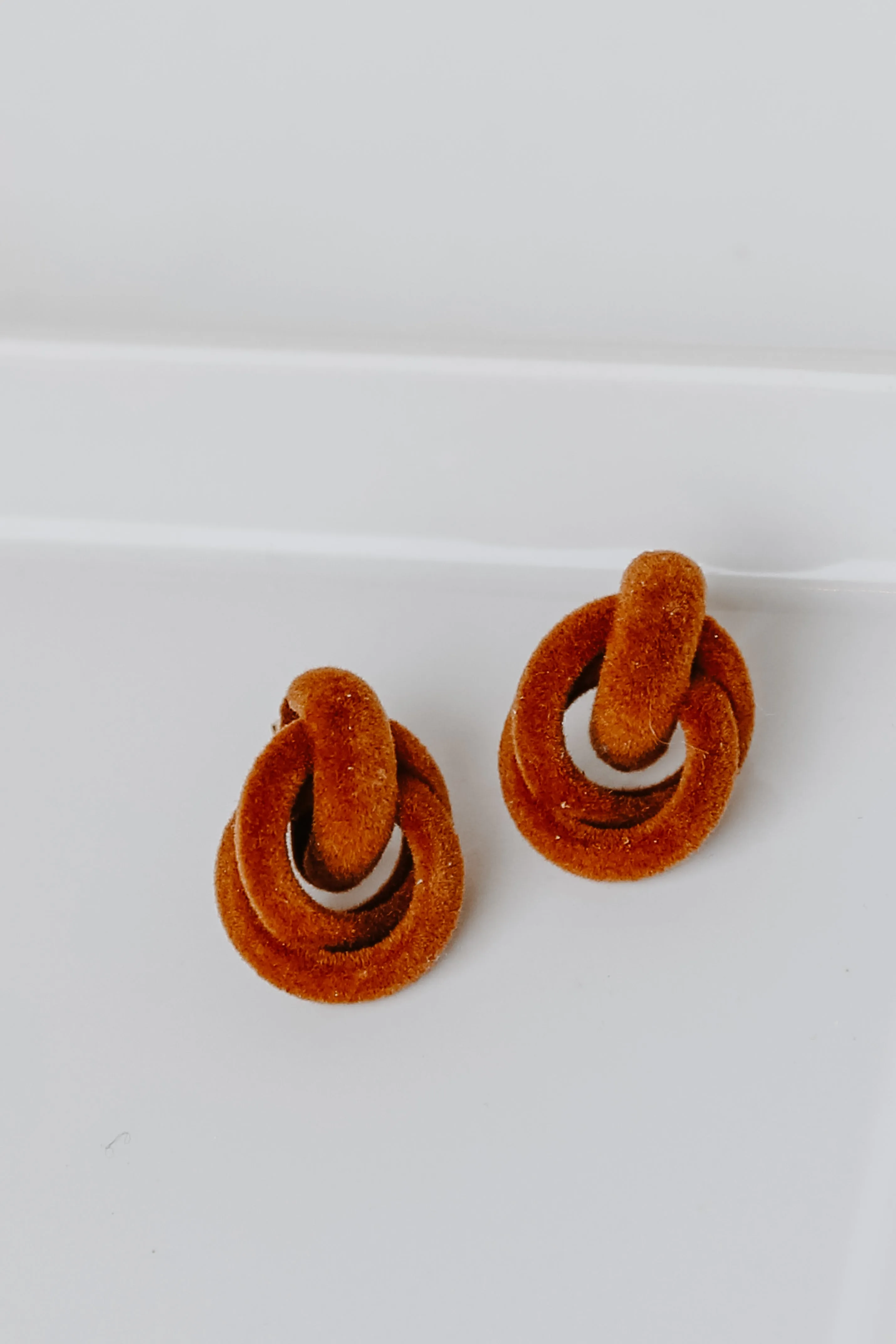 Kenna Velvet Circle Drop Earrings