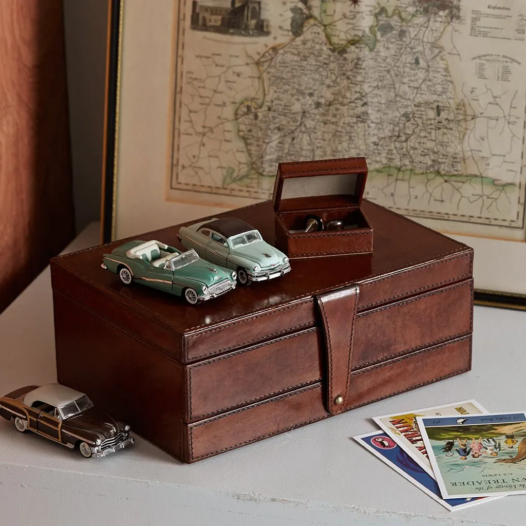 Leather Men's Jewellery Box