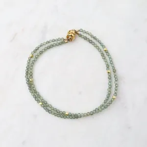 Light Green Apatite Magnetic Clasp Bracelet