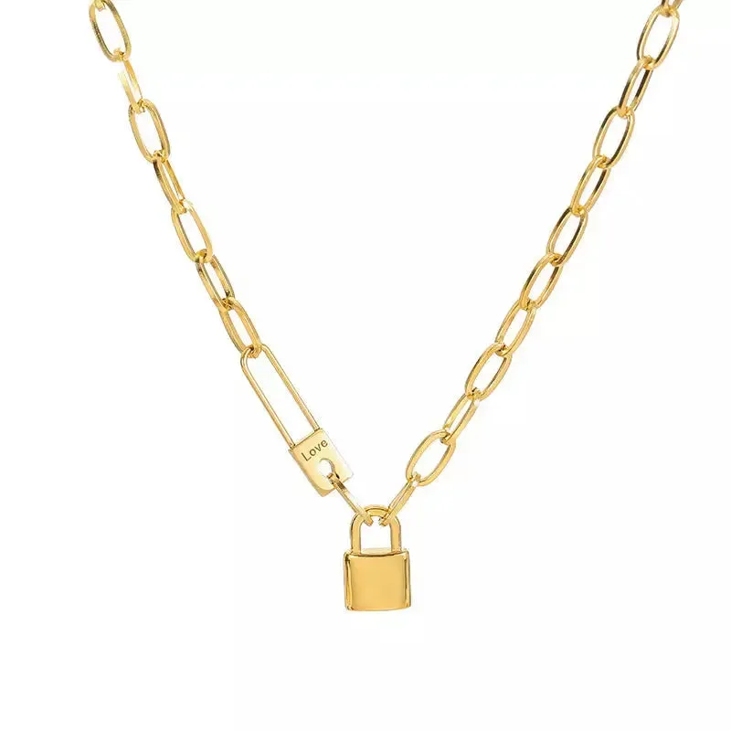 Locked In Love Gold Necklace