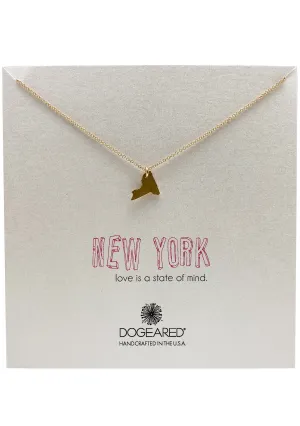 Love is a State of Mind New York Necklace in Gold