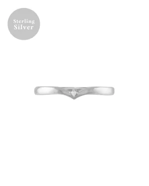 Marie Wishbone Ring - Sterling Silver