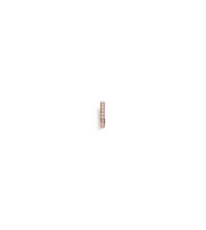 Medium Pave Oval Push Gate Annex Link Rose Gold