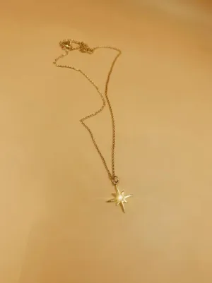 Medium Star Pendant Sterling Silver Necklace