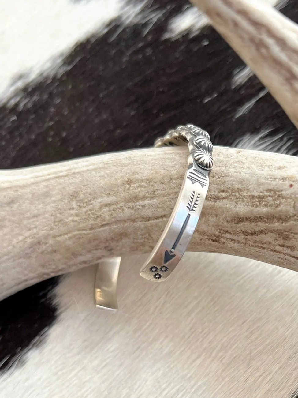 Mojave Mountain Navajo Sterling Silver Cuff Bracelet