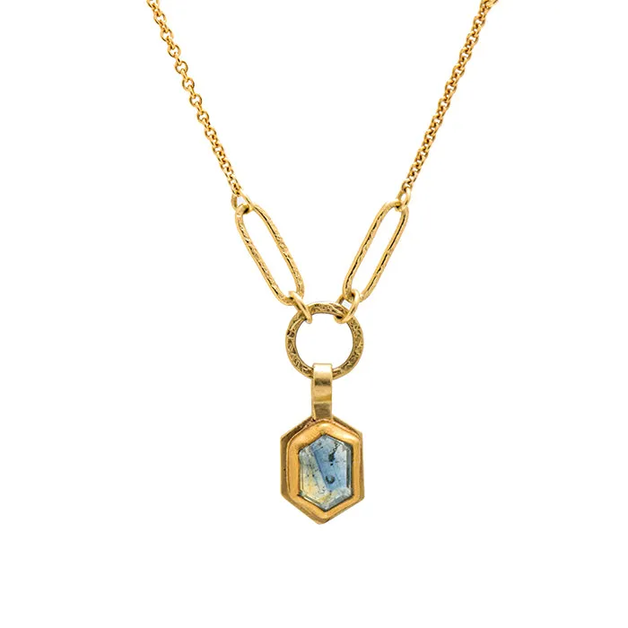 Montana Bicolor Sapphire Necklace in gold