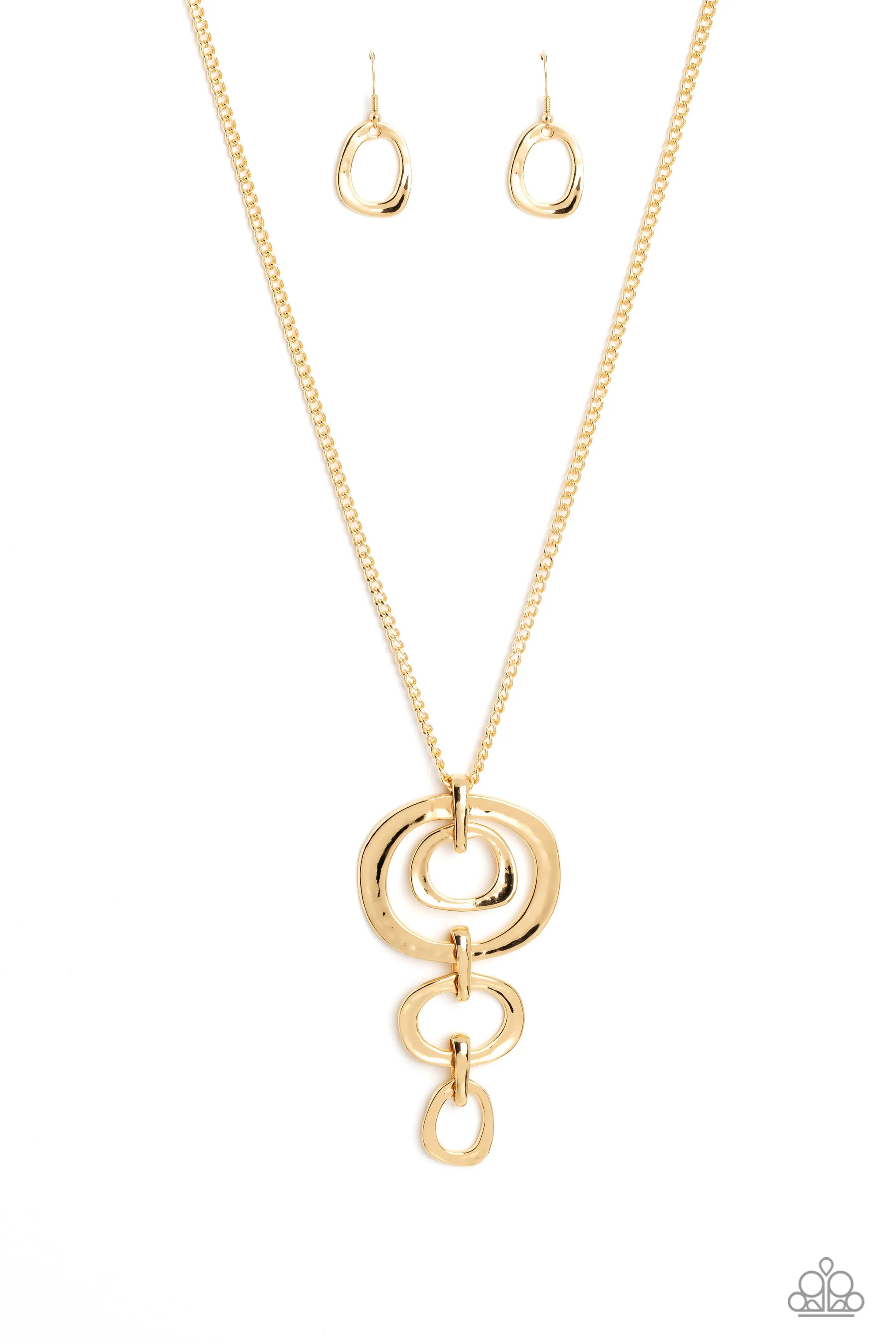 Necklaces Tranquil Trickle - Gold N198