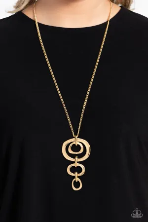 Necklaces Tranquil Trickle - Gold N198