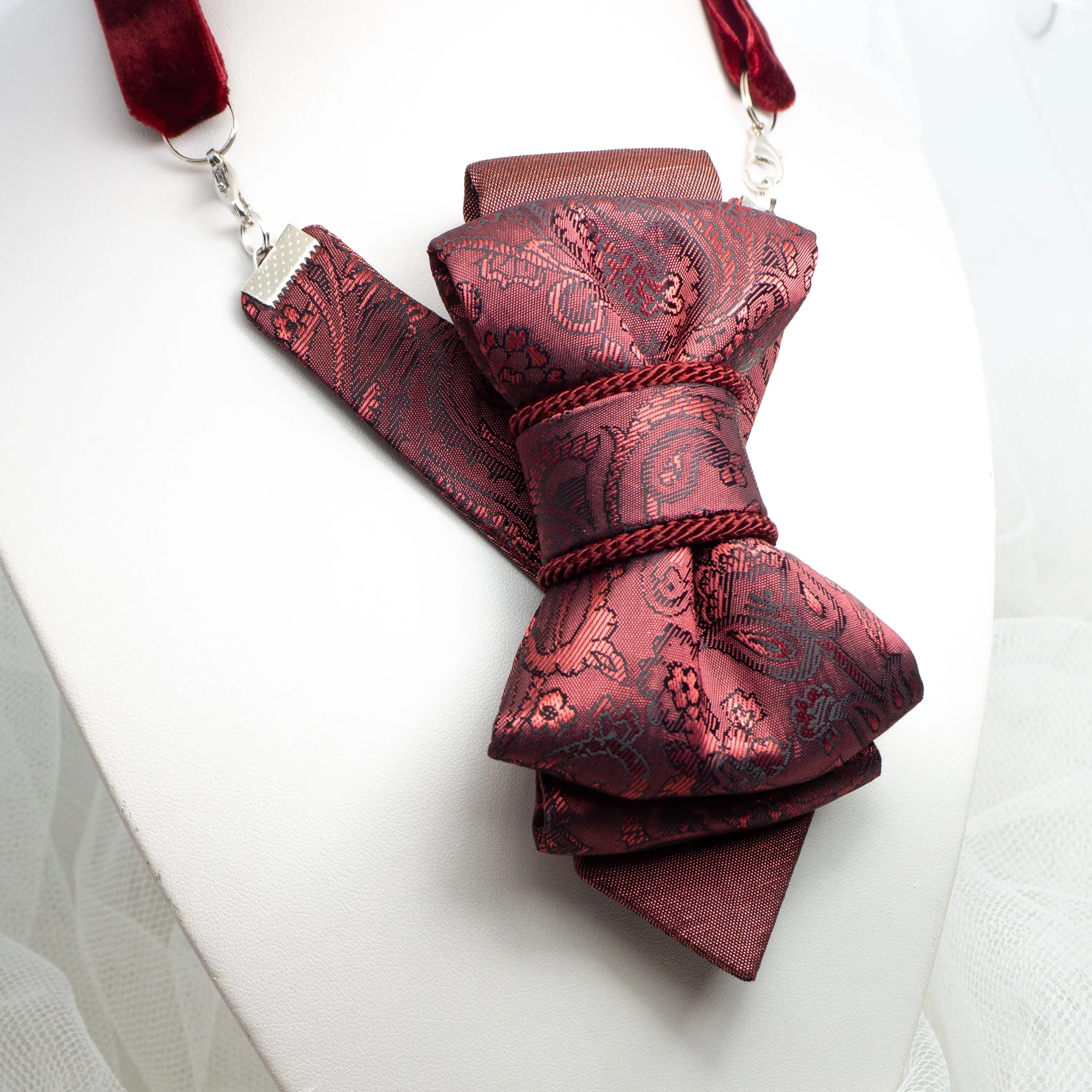 NECKTIE "ROSE WINE "FOR LADIES