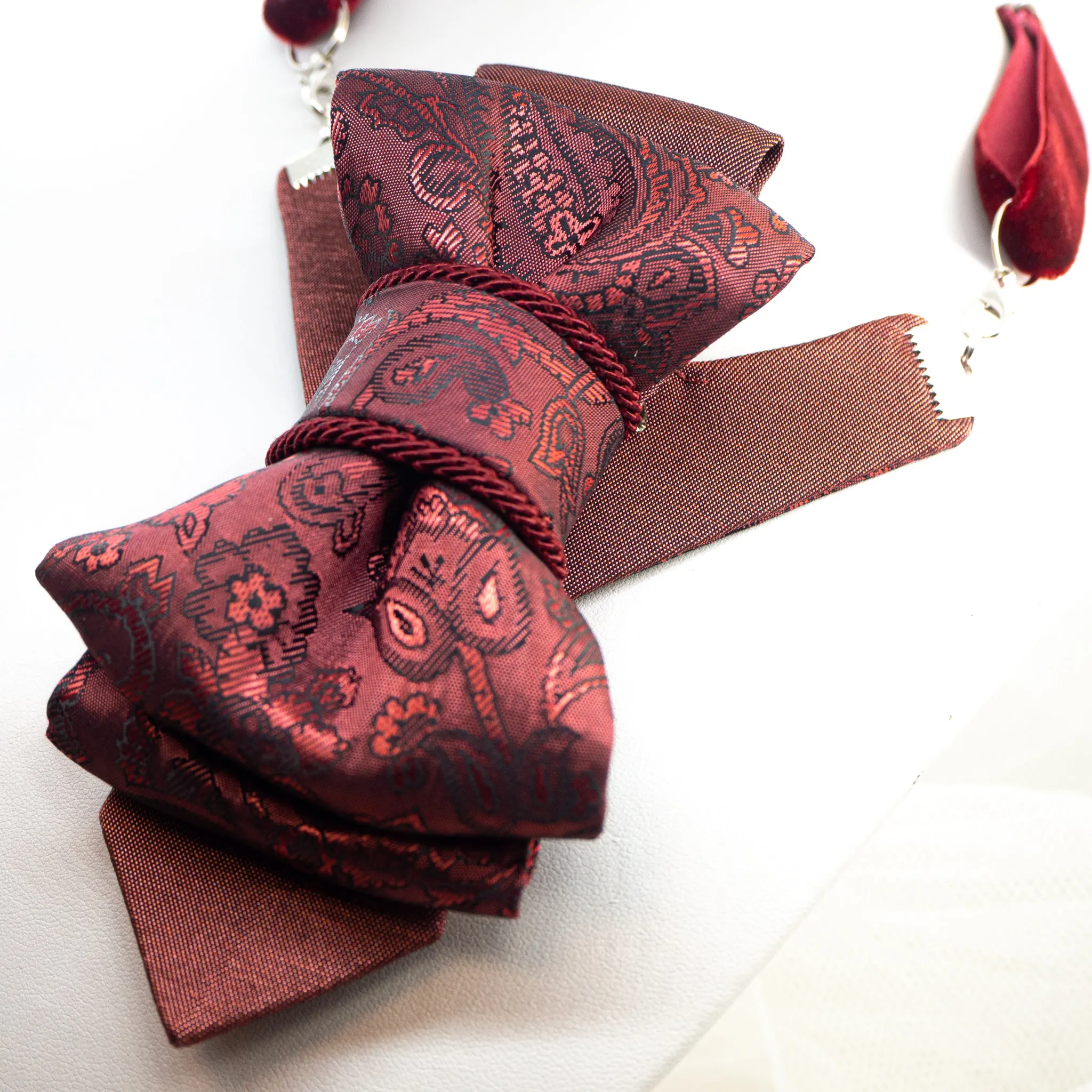 NECKTIE "ROSE WINE "FOR LADIES