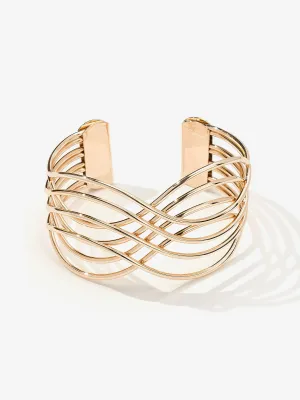 Open Wire Criss Cross Cuff