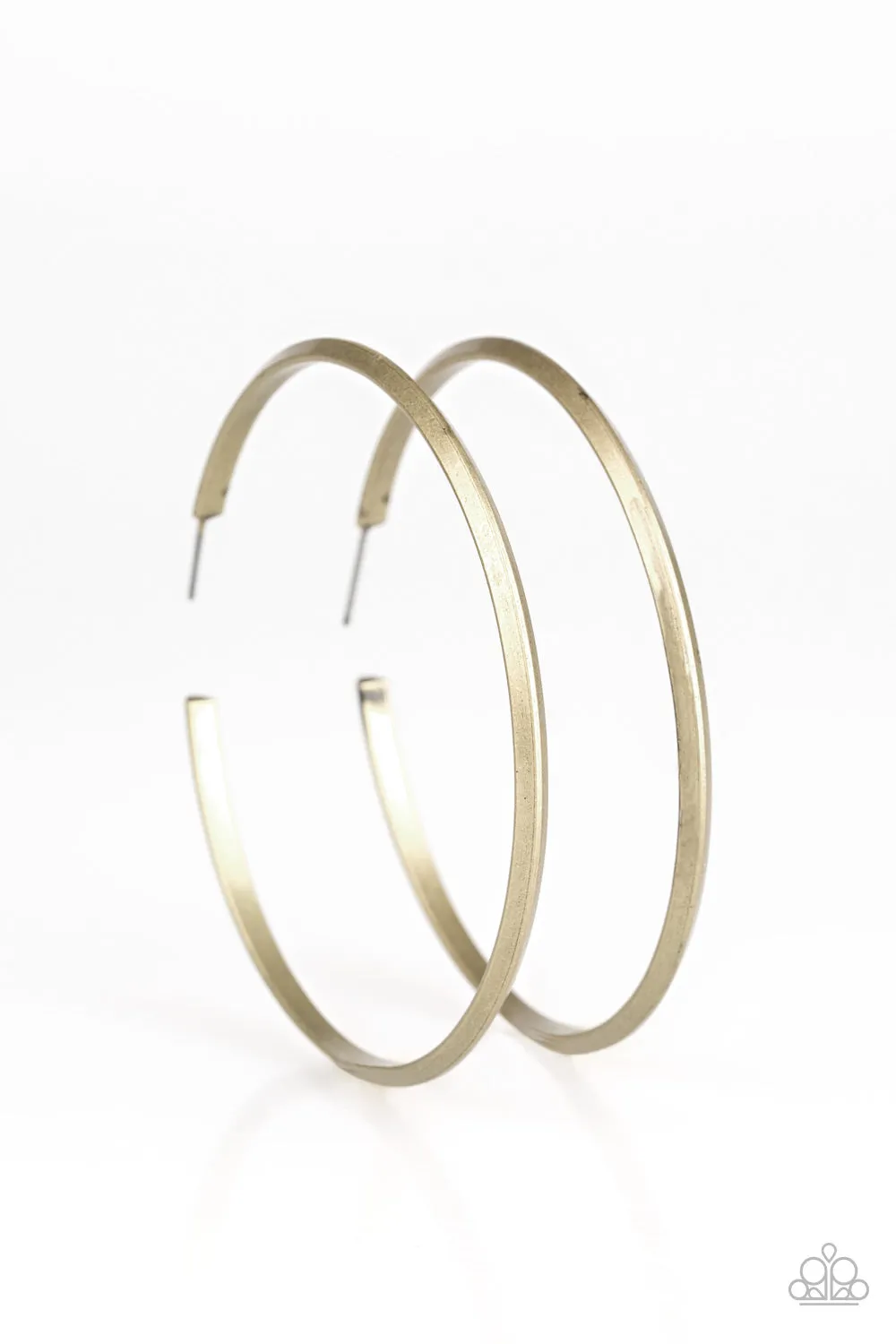 Paparazzi 5th Avenue Attitude Brass Hoop Earrings