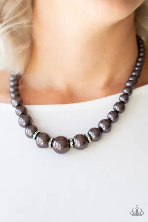 Paparazzi Accessories  - Party Pearls #N219 Box 3 - Black Necklace