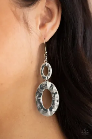 Paparazzi Earring ~ Bring On The Basics - Silver