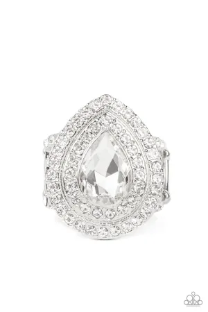 PAPARAZZI Icy Indulgence - White RING