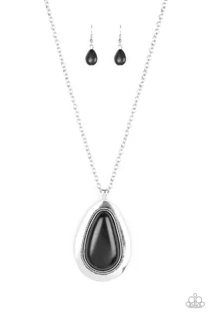 Paparazzi Necklace ~ BADLAND to The Bone - Black