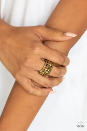 Paparazzi Ring ~ Treasure Trove Tribute - Brass