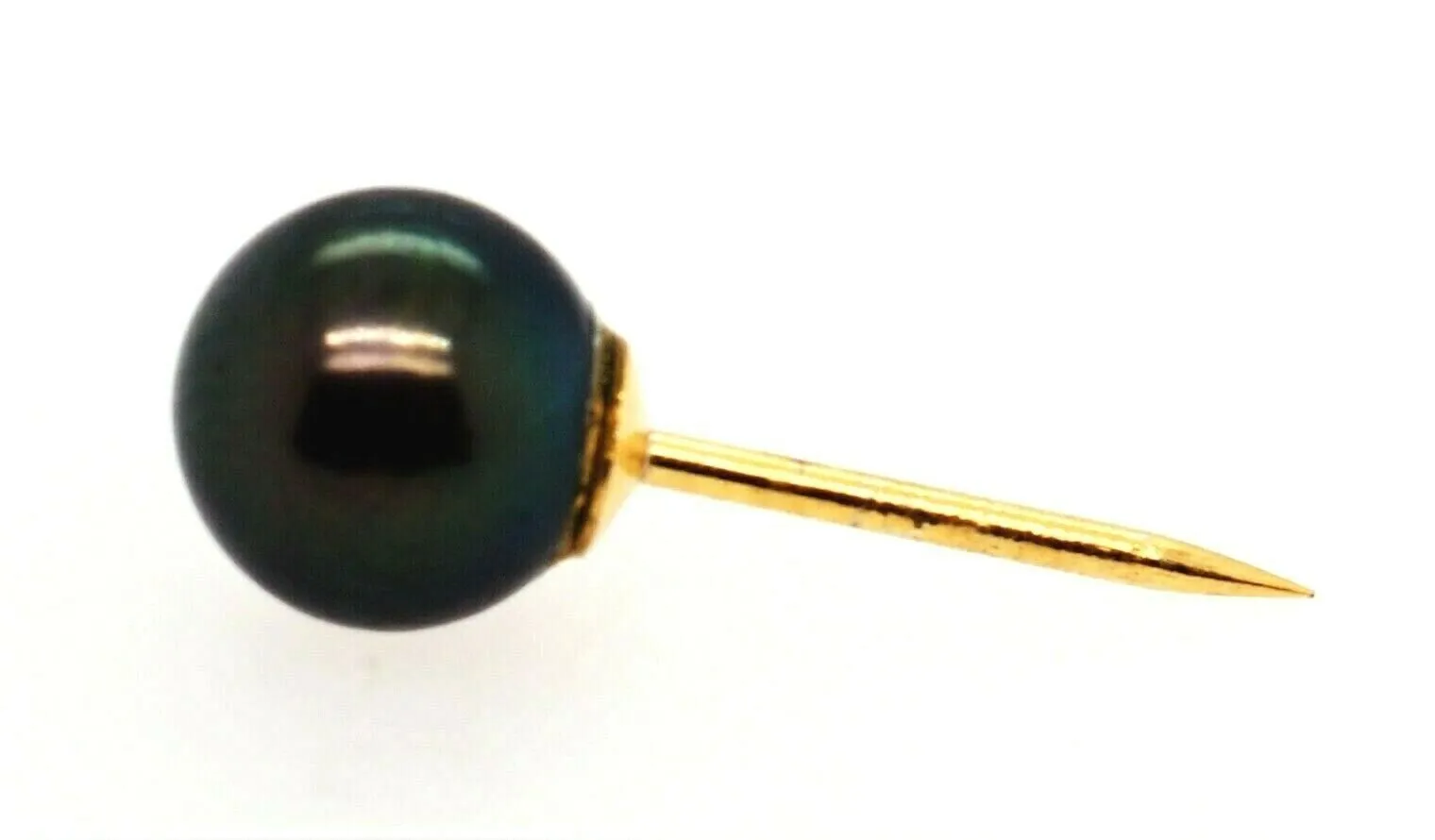 Pearl & Yellow Gold Plated Tie Pin/Tack