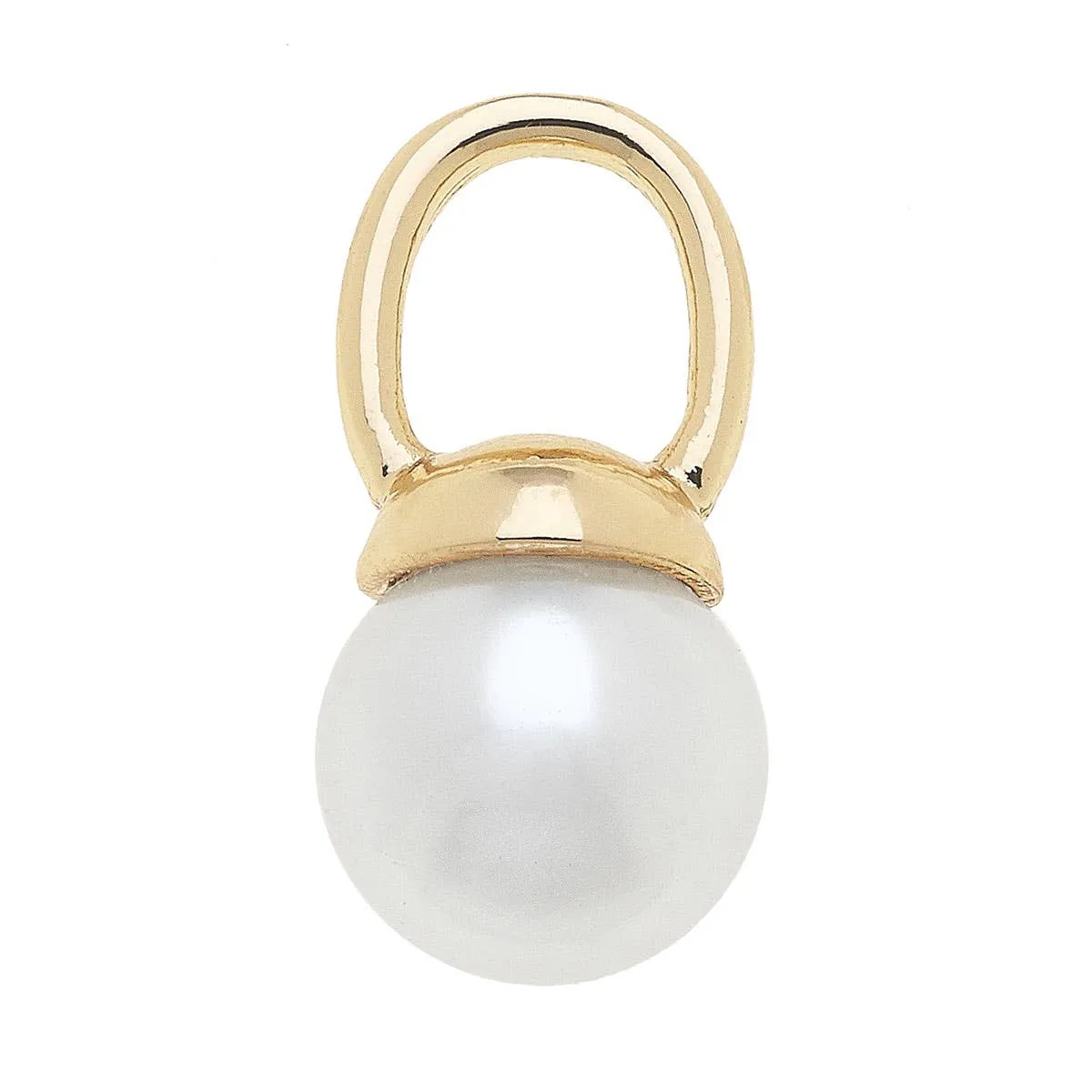 Pearl Drop Charm in Ivory