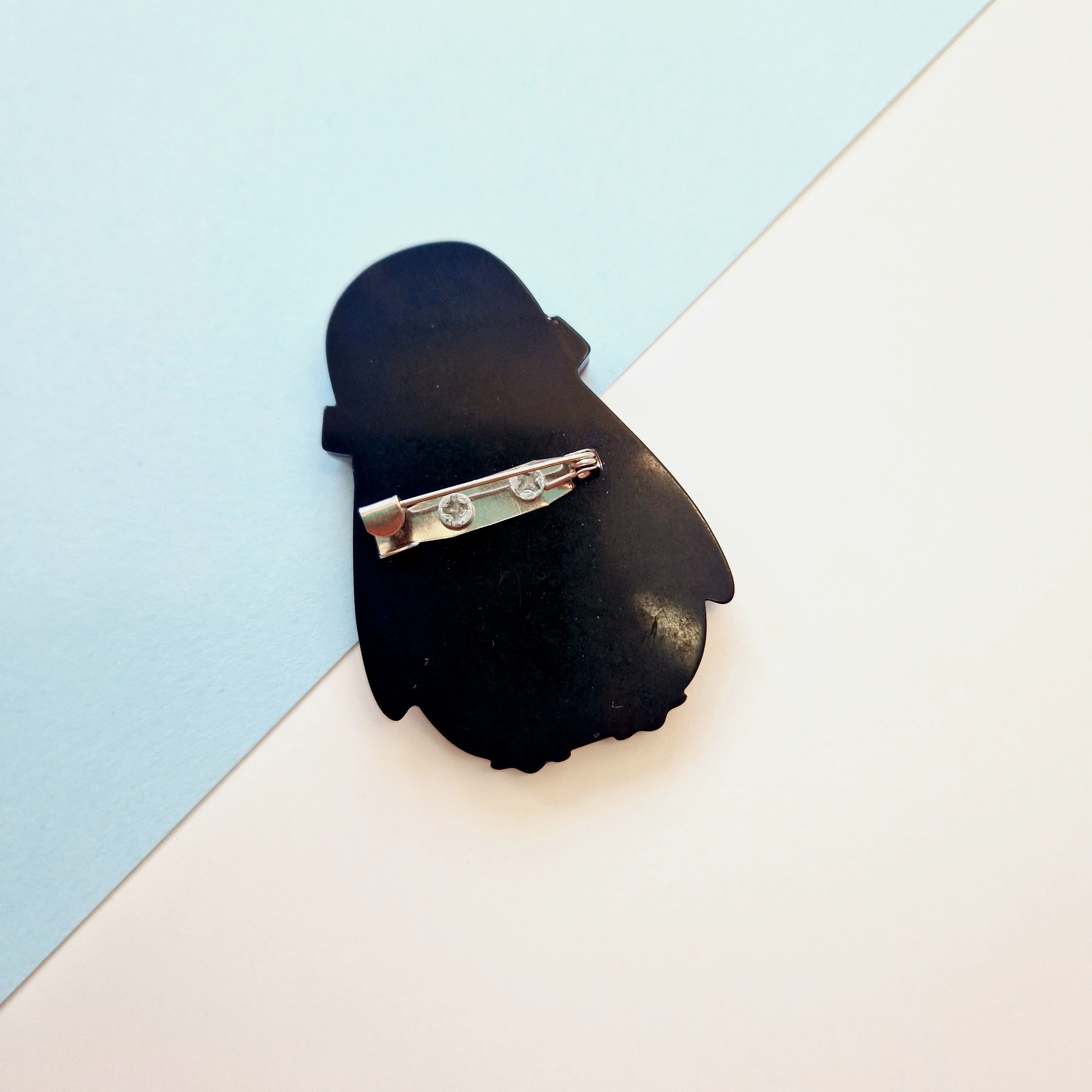 Penguin Handmade Acrylic Brooch