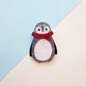 Penguin Handmade Acrylic Brooch