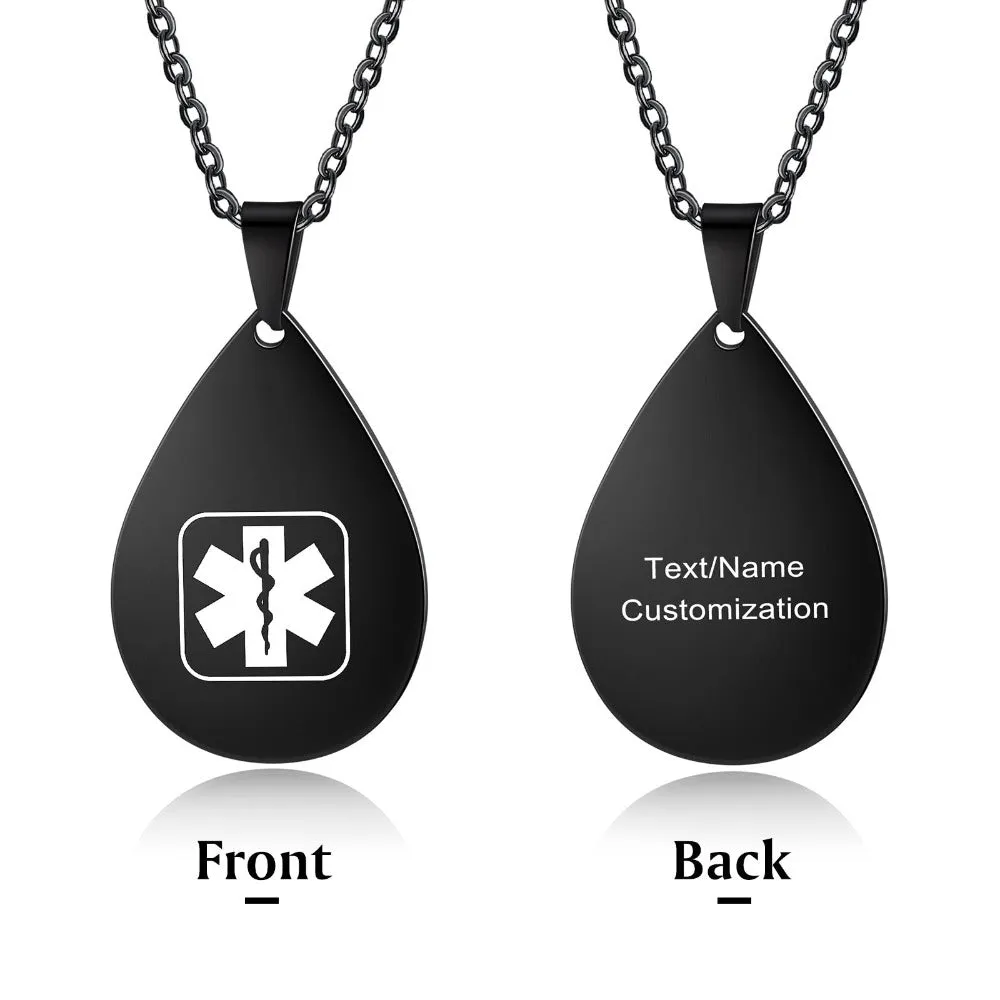 Personalized Medical Alert Necklaces For Men And Women