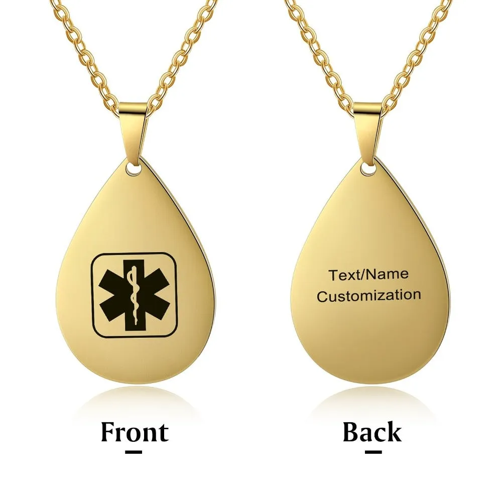 Personalized Medical Alert Necklaces For Men And Women