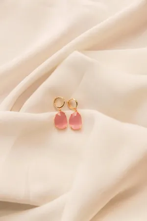 Pink Drop Earrings