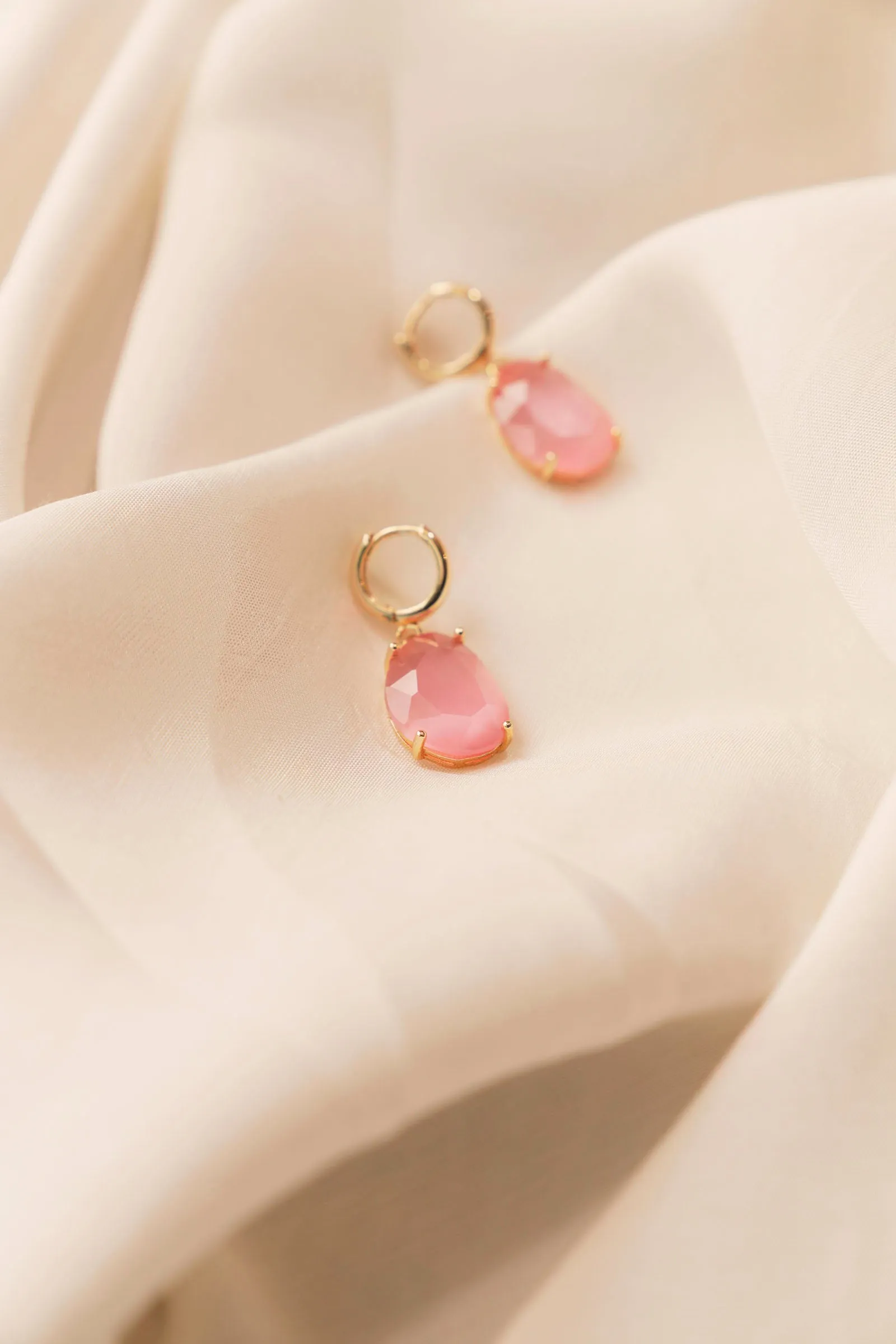 Pink Drop Earrings